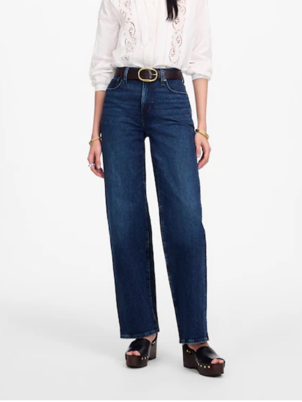 Madewell The Perfect Vintage Wide-Leg Jean in Airy Denim Size 23